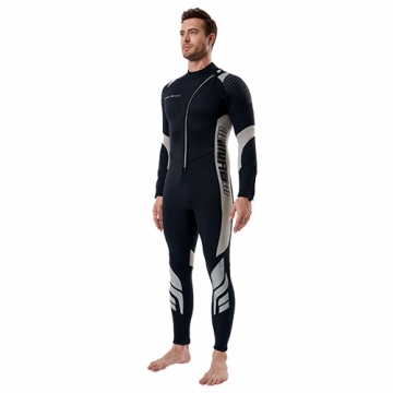 Seaskin Wetsuit Men Women 3mm Neoprene Full Body Diving Suits Front Zip Long Sleeve Wetsuit for Diving Snorkeling Surfing Swimming 